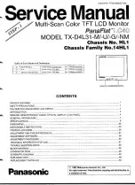 Panasonic PanaFlart LC40 Service Manual preview