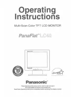 Panasonic PANAFLAT LC-40 User Manual preview