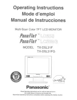 Panasonic PANAFLAT LC-50S User Manual preview