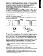 Предварительный просмотр 3 страницы Panasonic PanaFlat PF90 Operating Instructions Manual