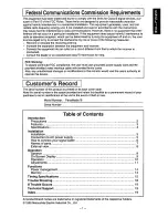 Предварительный просмотр 3 страницы Panasonic Panamedia 15 Operating Instructions Manual