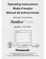 Panasonic PANASYNC E70G User Manual предпросмотр