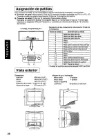 Предварительный просмотр 38 страницы Panasonic PANASYNC E70G User Manual