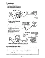 Preview for 11 page of Panasonic PANASYNC P110 User Manual