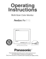 Panasonic PANASYNC P70 User Manual preview