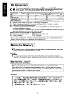 Предварительный просмотр 3 страницы Panasonic PANASYNC PL-70I User Manual