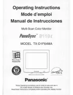 Предварительный просмотр 1 страницы Panasonic PANASYNC S110I User Manual