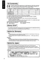 Предварительный просмотр 3 страницы Panasonic PANASYNC S110I User Manual