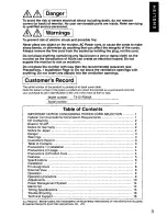 Предварительный просмотр 4 страницы Panasonic PANASYNC S110I User Manual