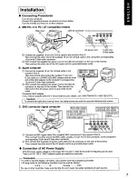 Предварительный просмотр 8 страницы Panasonic PANASYNC S110I User Manual