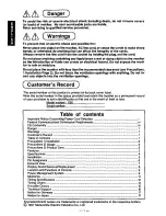 Предварительный просмотр 6 страницы Panasonic PANASYNC S50 User Manual