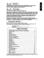 Предварительный просмотр 6 страницы Panasonic PanaSync SL70 User Manual