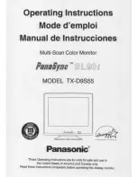 Preview for 1 page of Panasonic PANASYNC TX-D9S55 User Manual