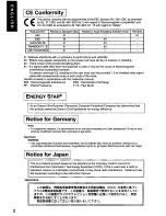 Preview for 3 page of Panasonic PANASYNC TX-D9S55 User Manual