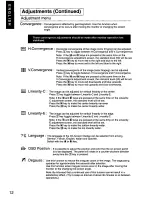 Preview for 13 page of Panasonic PANASYNC TX-D9S55 User Manual