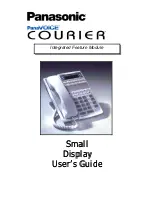 Предварительный просмотр 1 страницы Panasonic PanaVoice Courier User Manual