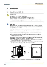 Preview for 42 page of Panasonic PAW-160MAH2 Installation Instructions Manual