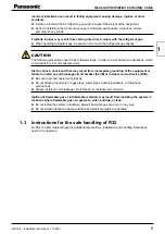 Предварительный просмотр 9 страницы Panasonic PAW-280PAH3M-1 Installation Instructions Manual