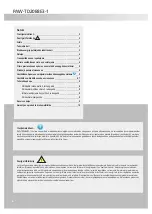 Preview for 132 page of Panasonic PAW-TD20B8E3-1 Technical Data Manual