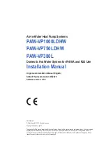 Предварительный просмотр 3 страницы Panasonic PAW-VP1000LDHW Installation Manual