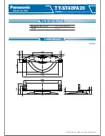 Panasonic Pedestal Stand TY-ST42PA20 Specifications предпросмотр