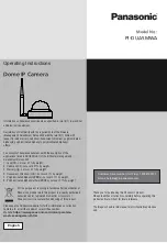 Предварительный просмотр 1 страницы Panasonic PI-DUA5MWA Operating Instructions Manual