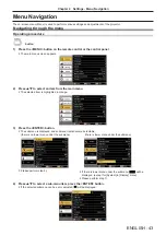 Предварительный просмотр 43 страницы Panasonic PJLink PT-TW341R Operating Instructions Manual