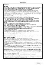 Preview for 5 page of Panasonic PJLink PT-TW351RD Operating Instructions Manual