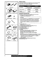 Preview for 6 page of Panasonic Plamcorder PV-DV851 Manual