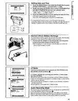 Preview for 19 page of Panasonic Plamcorder PV-DV851 Manual