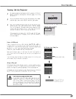 Preview for 27 page of Panasonic PLC-XF60A Owner'S Manual