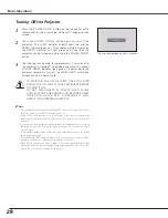 Preview for 28 page of Panasonic PLC-XF60A Owner'S Manual