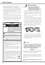 Preview for 4 page of Panasonic PLC-XU75A Owner'S Manual