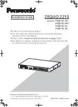 Panasonic PN26161-ID Installation Manual preview