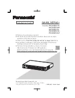 Panasonic PN261693-NZ Installation Manual preview