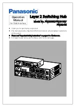 Preview for 1 page of Panasonic PN28080i-TH Operation Manual