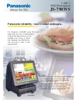 Preview for 1 page of Panasonic POS Workstation JS-790WS Specifications