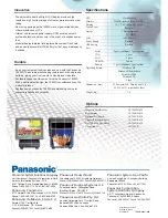 Предварительный просмотр 2 страницы Panasonic POS Workstation JS-790WS Specifications