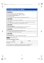 Preview for 3 page of Panasonic POVCAM AG-MDR25E Operating Instructions Manual