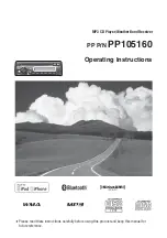 Preview for 1 page of Panasonic PP105160 Operating Instructions Manual