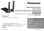 Предварительный просмотр 1 страницы Panasonic PressIT TY-SB01WP Operating Instructions Manual
