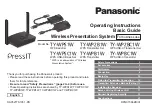 Panasonic PressIT TY-WP2B1W Operating Instructions - Basic Manual preview