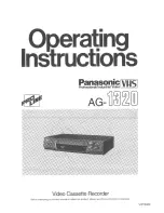 Panasonic ProLine AG-1320 Operating Instructions Manual preview