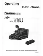 Panasonic ProLine AG-188U Operating Instructions Manual preview