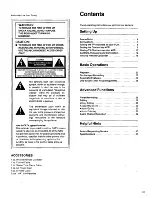 Предварительный просмотр 3 страницы Panasonic ProLine AG-1980P Operating Instructions Manual