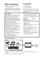 Предварительный просмотр 2 страницы Panasonic ProLine AG-2570 Operating Instructions Manual