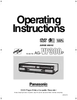 Panasonic Proline AG-VP300P Operating Insructions preview