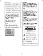 Предварительный просмотр 4 страницы Panasonic Proline AG-VP300P Operating Insructions