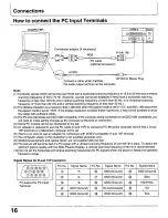 Предварительный просмотр 16 страницы Panasonic PT-37PD4-P Operating Operating Instructions Manual