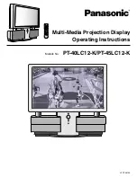 Panasonic PT-40LC12-K Operating Instructions Manual preview